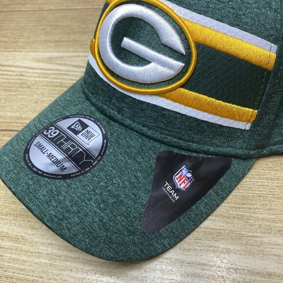Green Bay Packers Baseball Cap New Era 39Thirty Fitted Hat NFL Small/ Medium - Picture 6 of 9